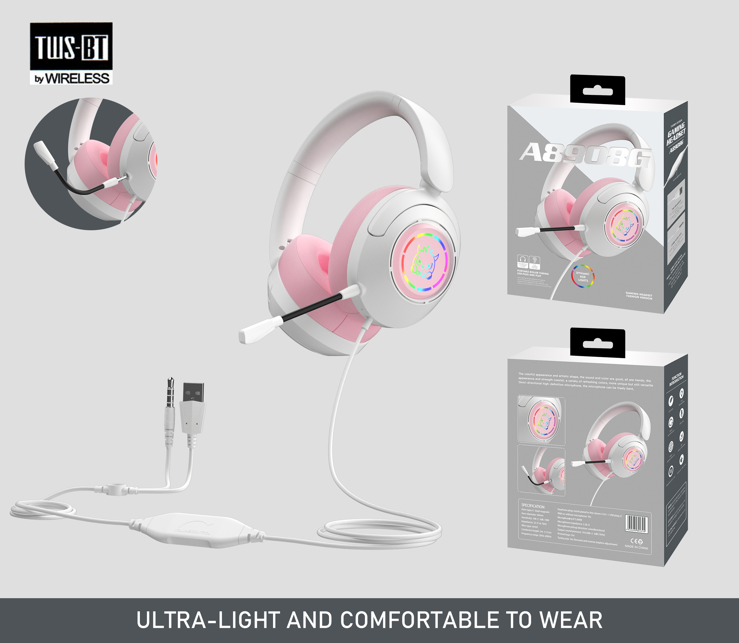 Home Cinema Headphones - Original Earphones Wired Gaming Headset 3.5mm