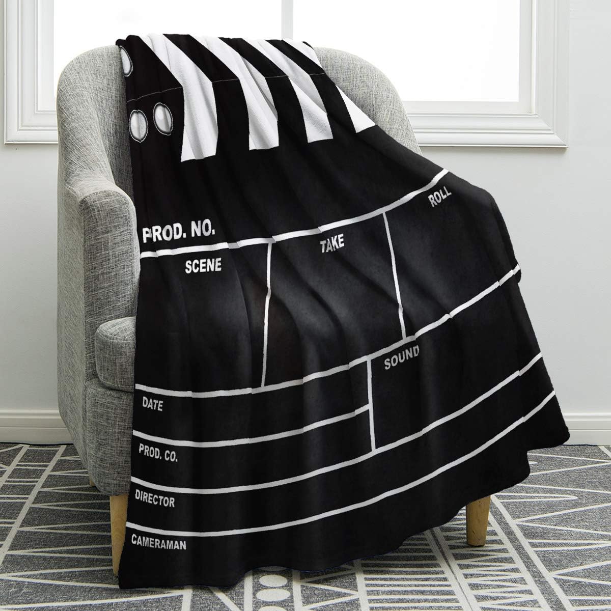 Jekeno Clapboard Throw Blanket – Home Cinema Gifts Bewertung und Preis
