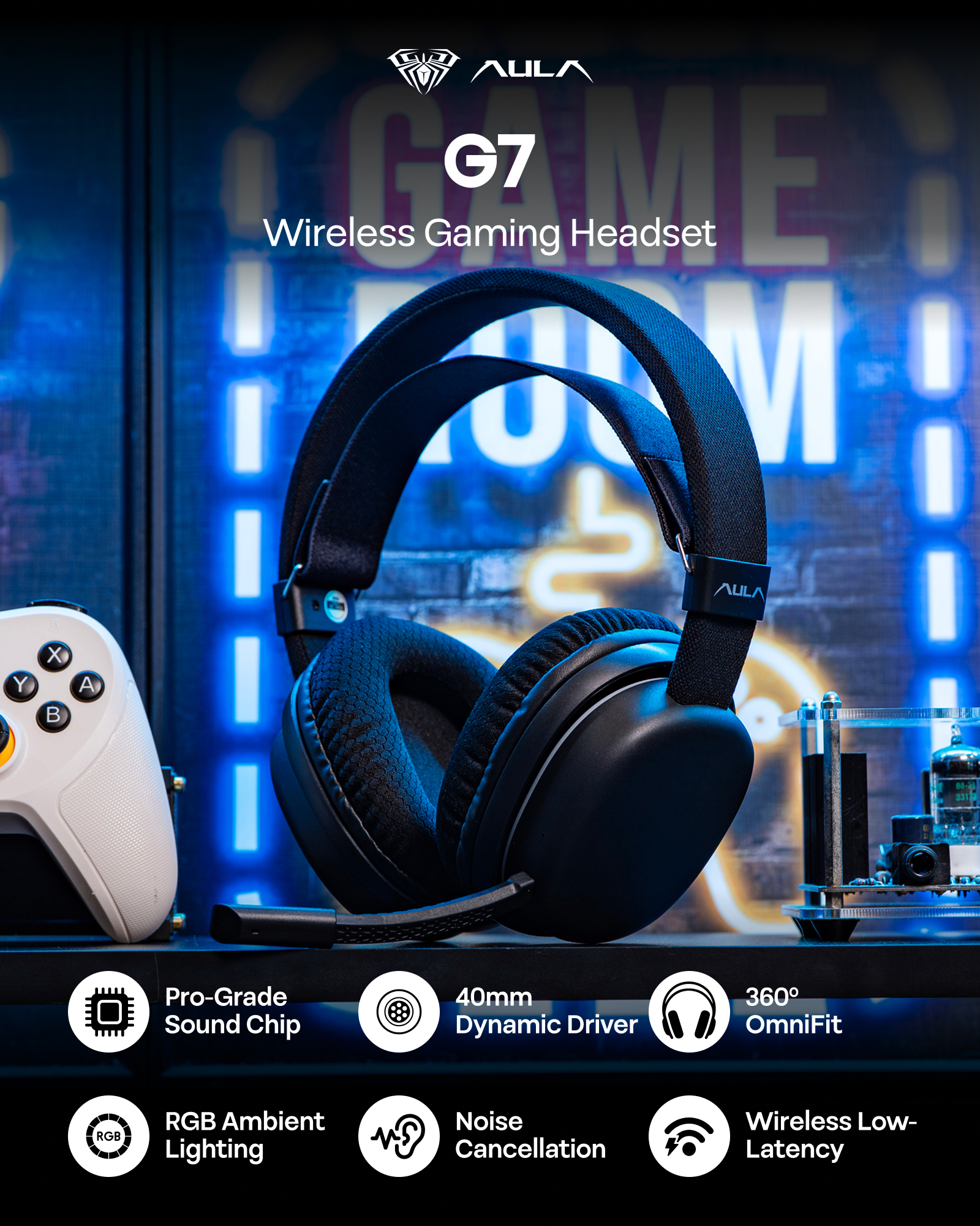 AULA G7 Wired/BT/2.4GHz Wirele – Home Cinema Headphones Bewertung und Preis