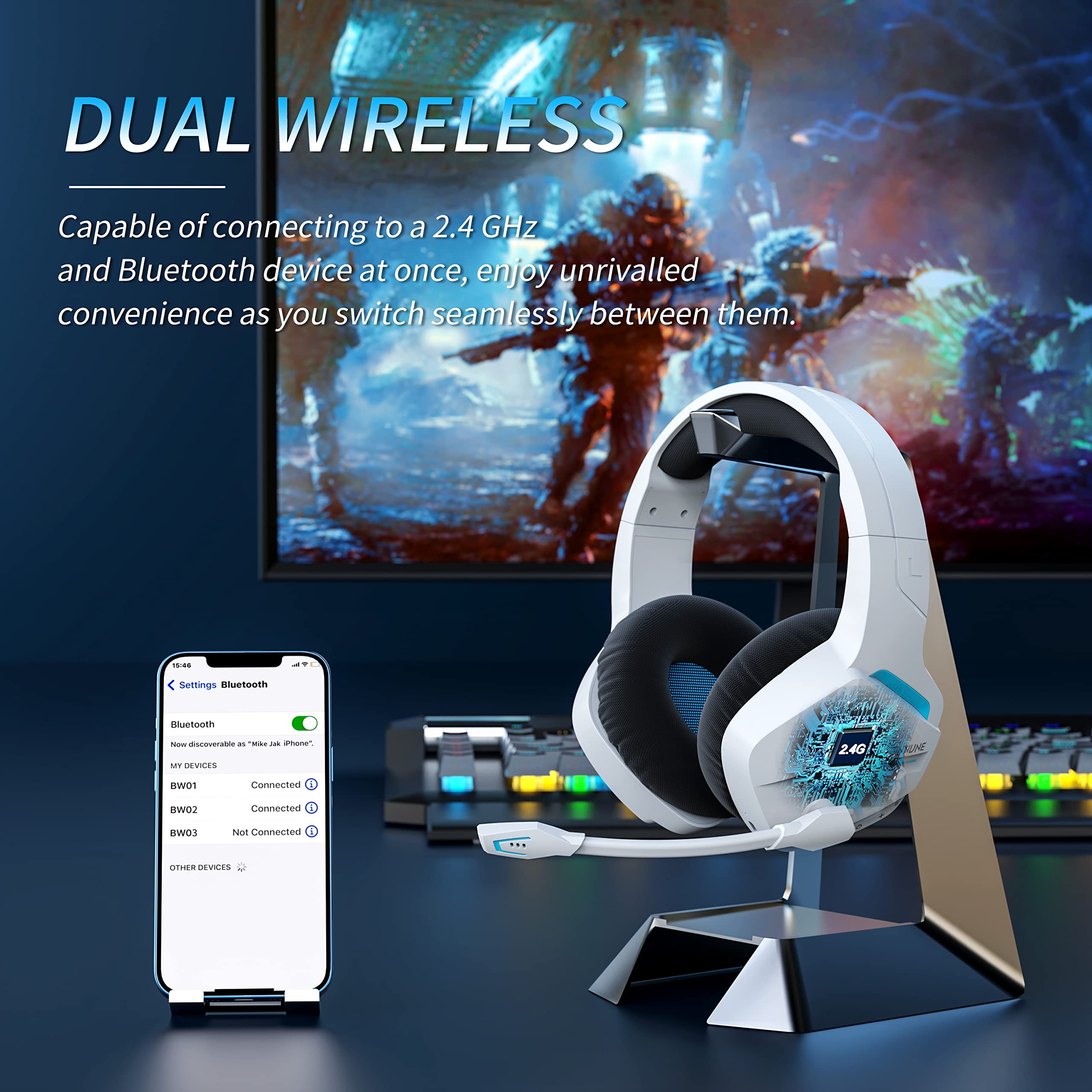 BINNUNE BW01 Gaming Headset wi – Home Cinema Headphones Bewertung und Preis