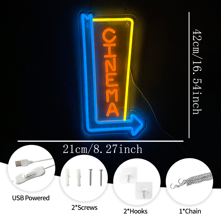 Cinema Arrow LED Neon Sign USB – Home Cinema Guide Bewertung und Preis