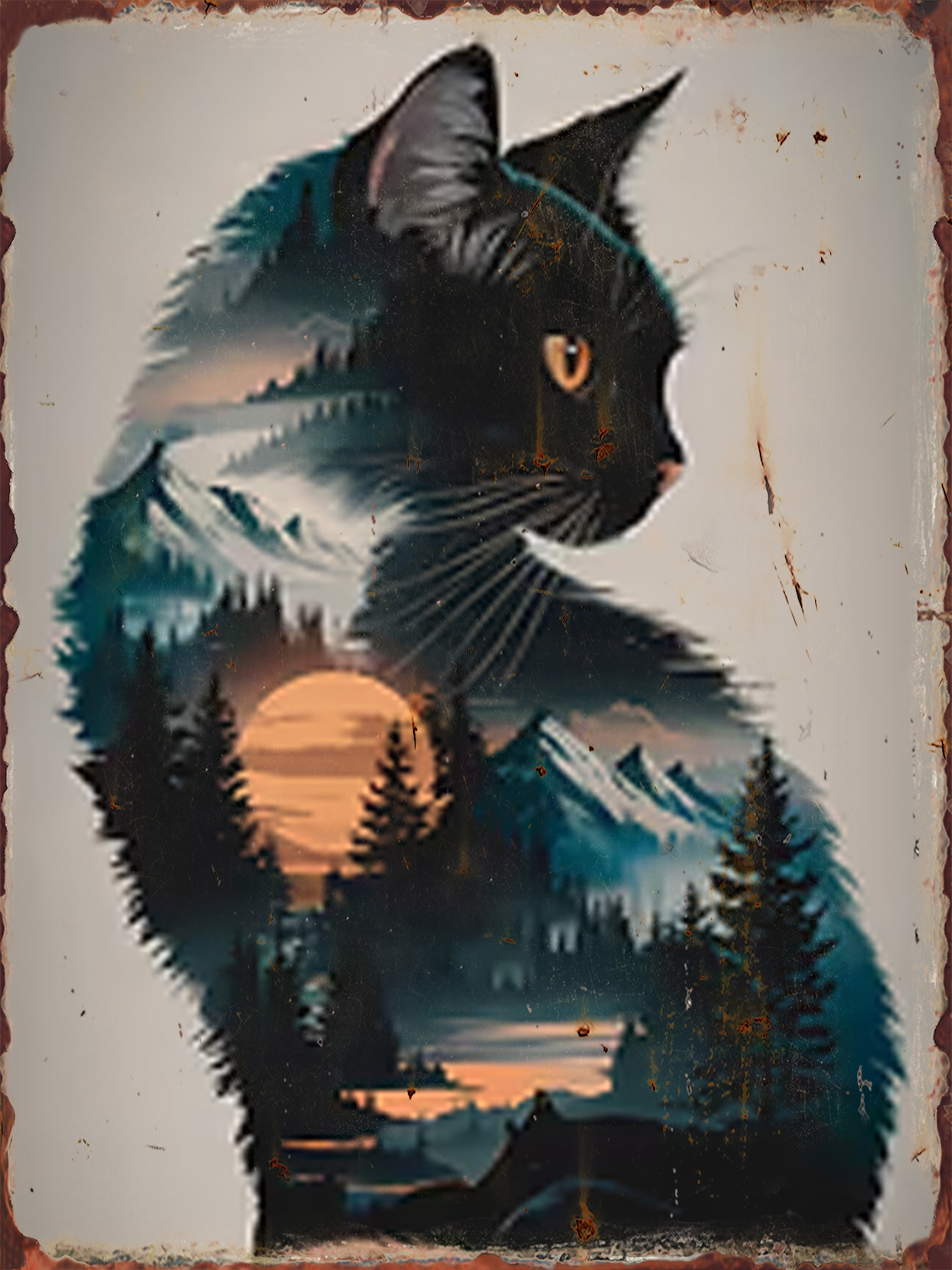 Cat Kingdom Retro Metal Poster – Home Cinema Gifts Bewertung und Preis